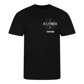 IS.E.FITNESS black t shirt - wholesale