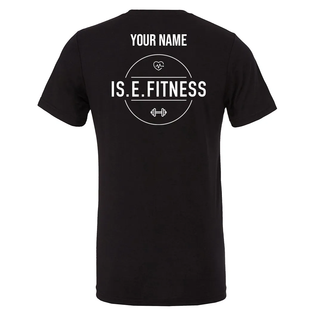 IS.E.FITNESS black t shirt - wholesale