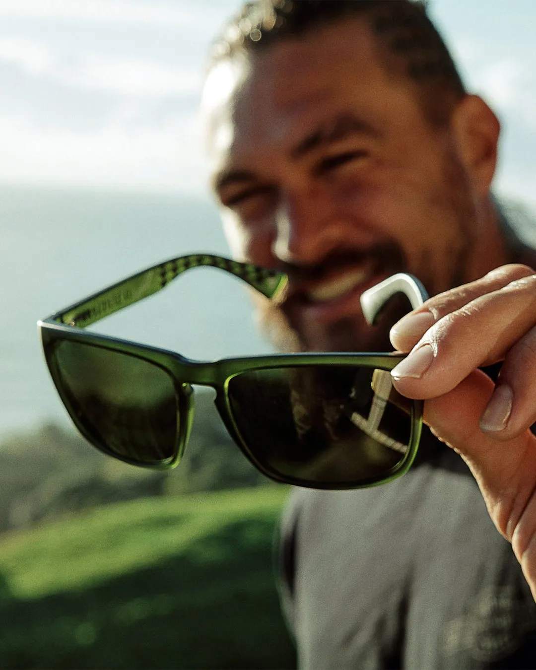 Jason Momoa Knoxville - Momoa Matte British Racing Green Sunglasses