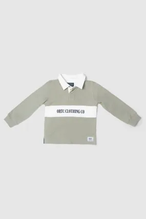 Jnr Classic Logo Rugby Jumper Olive