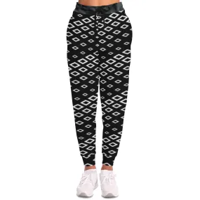 jogger black and white