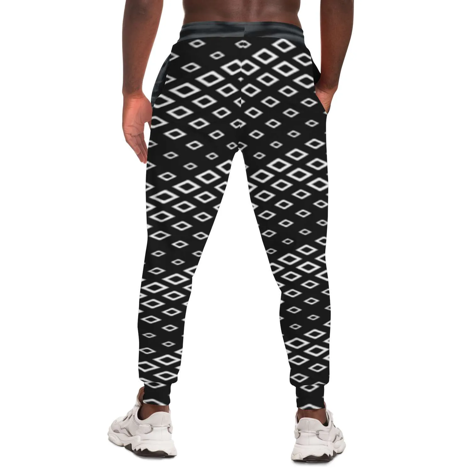 jogger black and white