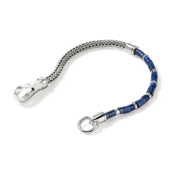 John Hardy Heishi Chain Bracelet with Blue Lapis