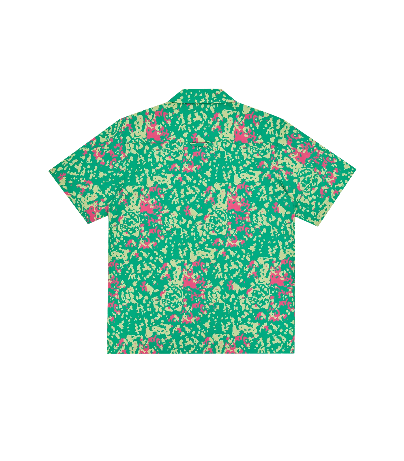 JUNGLE CAMO CAMP COLLAR SHIRT - GREEN AO PRINT