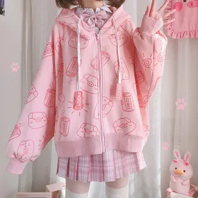 Kawaii Piggy Coat AD210001