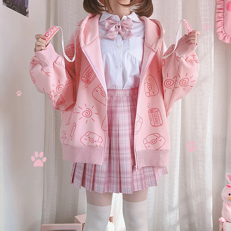 Kawaii Piggy Coat AD210001