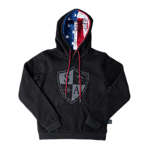 Kids Classic Lined Hoodie| American Flag