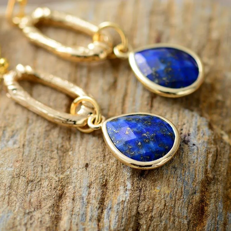 Kirra Lapis Lazuli Dangle Earrings