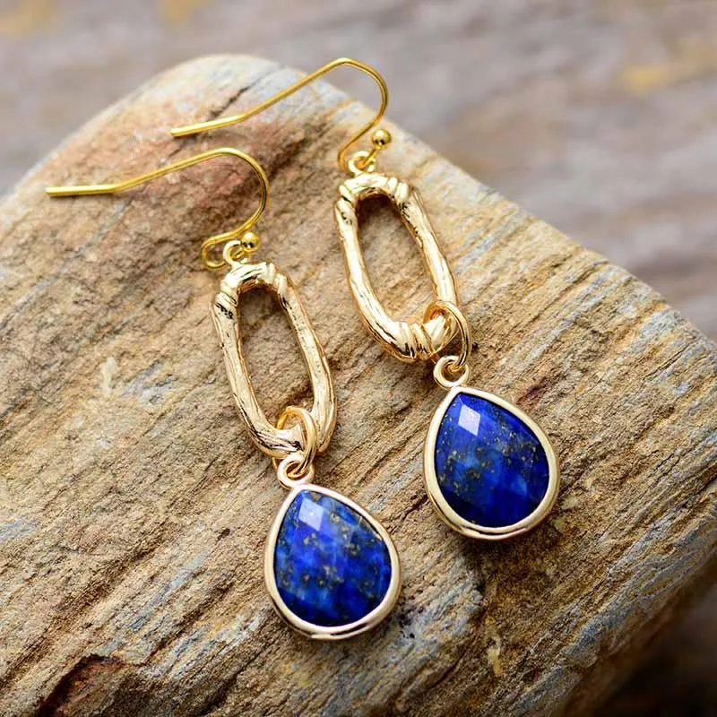 Kirra Lapis Lazuli Dangle Earrings