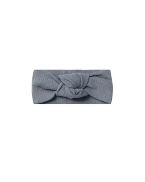 Knotted Headband – Washed Indigo