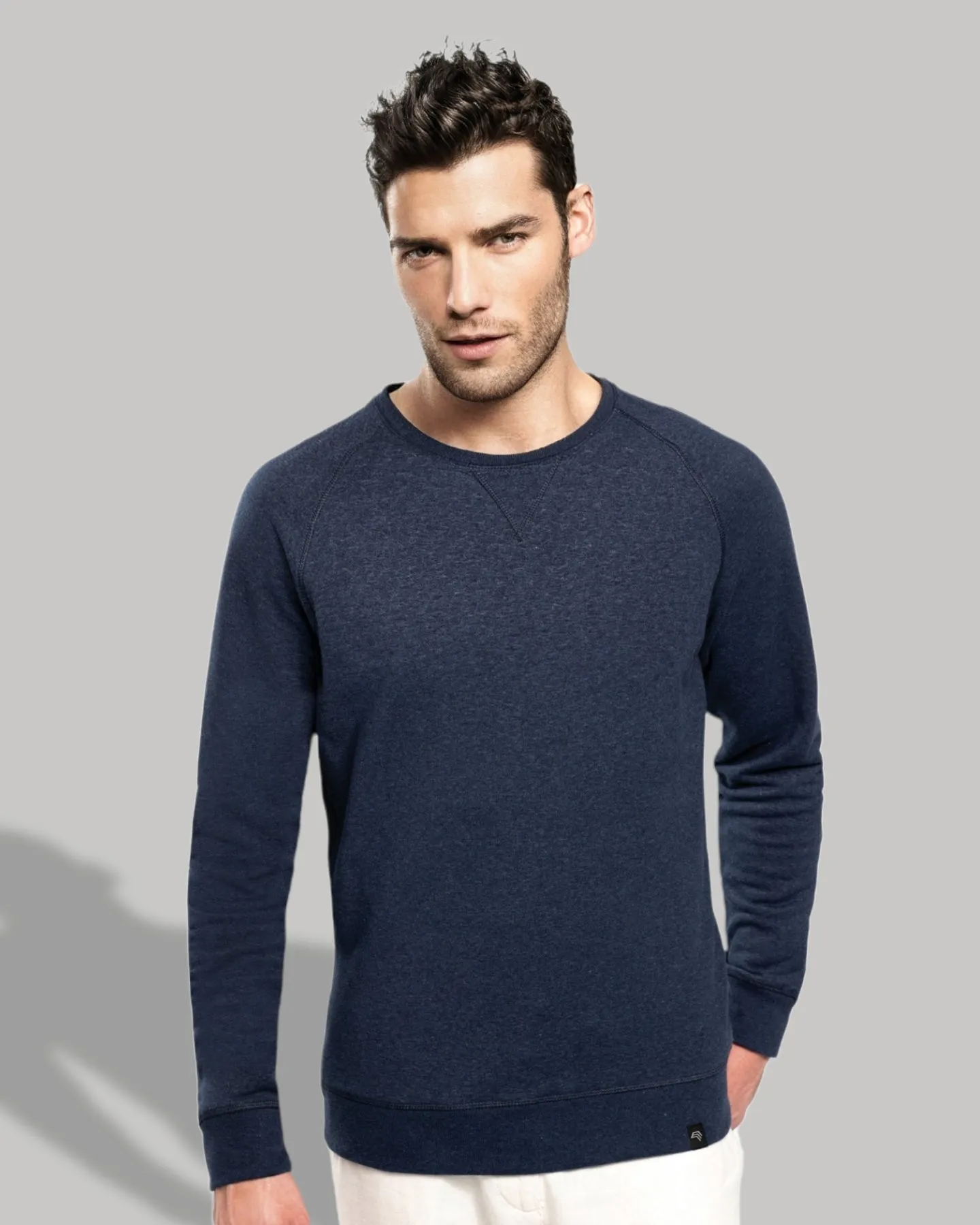 KRB K480 ― Bio-Baumwolle Sweatshirt - Heather Navy Blau Melange