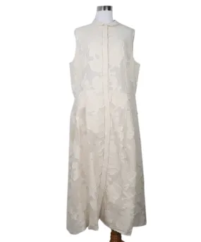 Lafayette Cream Cotton Dress sz 14