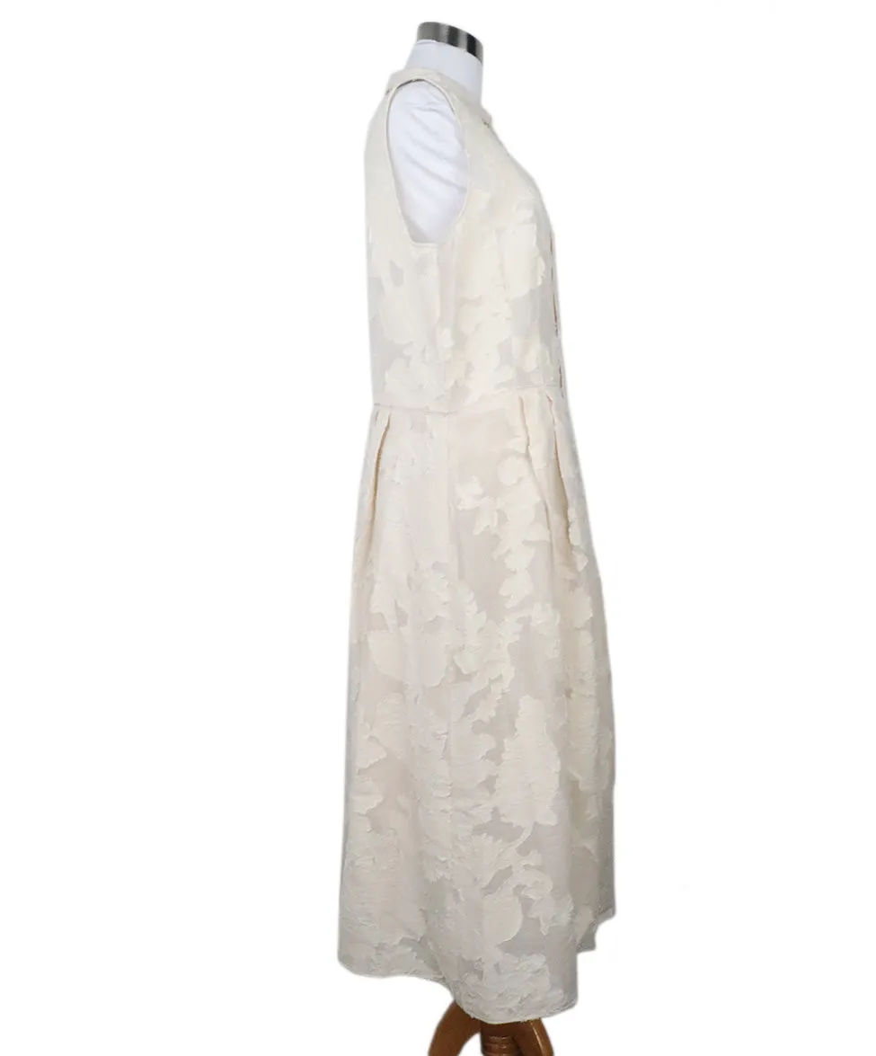 Lafayette Cream Cotton Dress sz 14