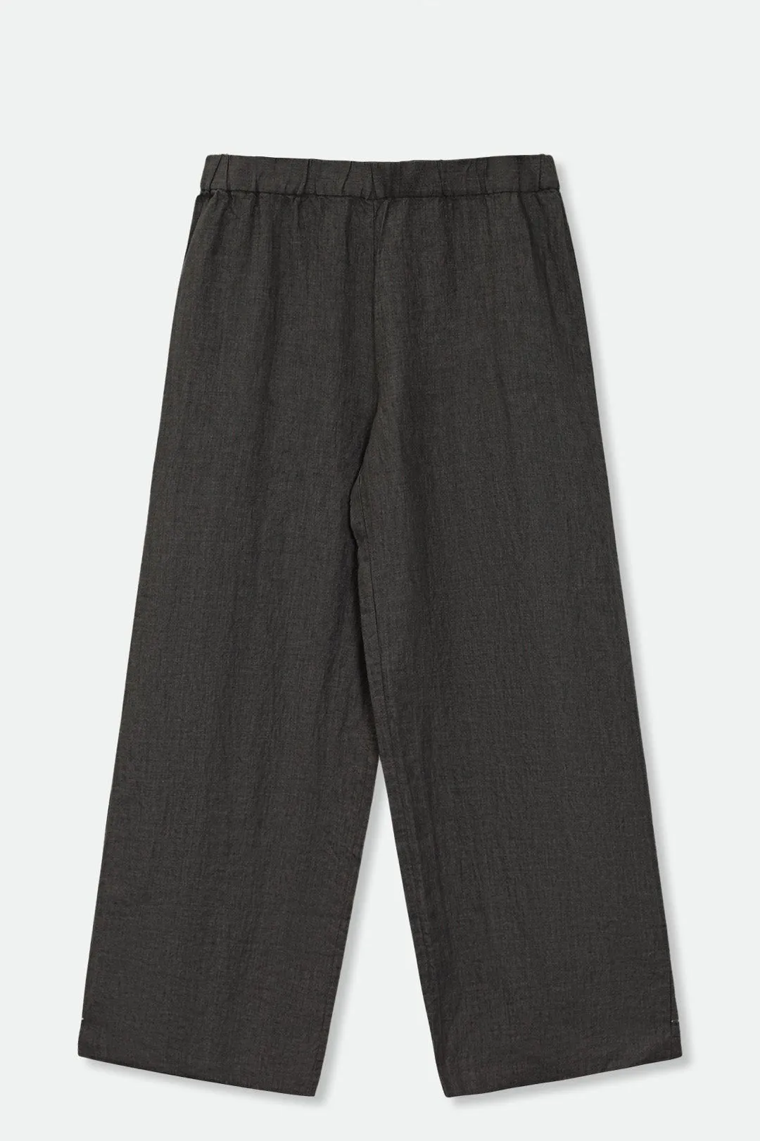 LAURENZA WIDE LEG PULL ON PANT IN ITALIAN LINEN