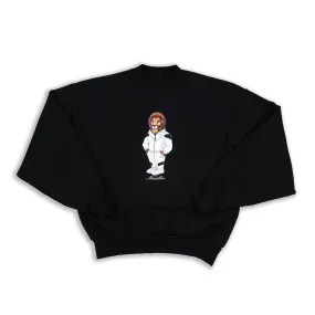 Leo The Marathon Lion (Tracksuit) Crewneck - Black