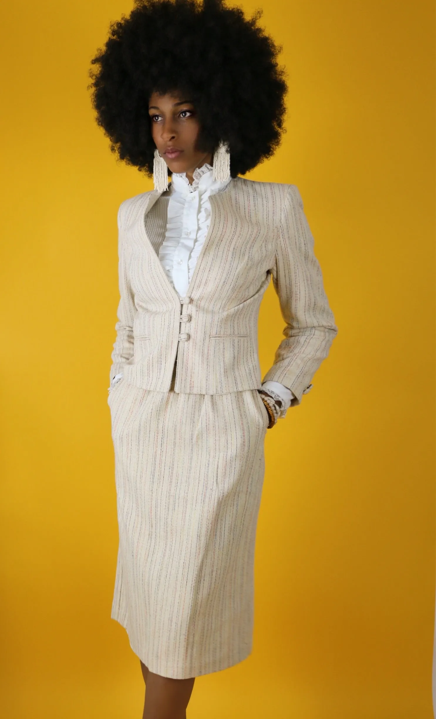 Live: 181 Vintage Nanci Jennifer Striped Suit