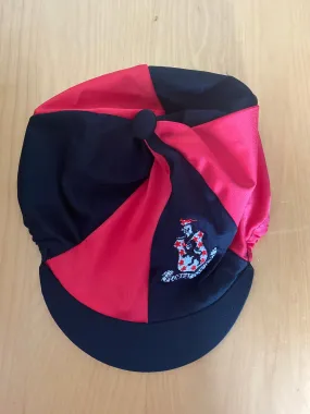 Lucton Equestrian Team Black And Red Hat Silk