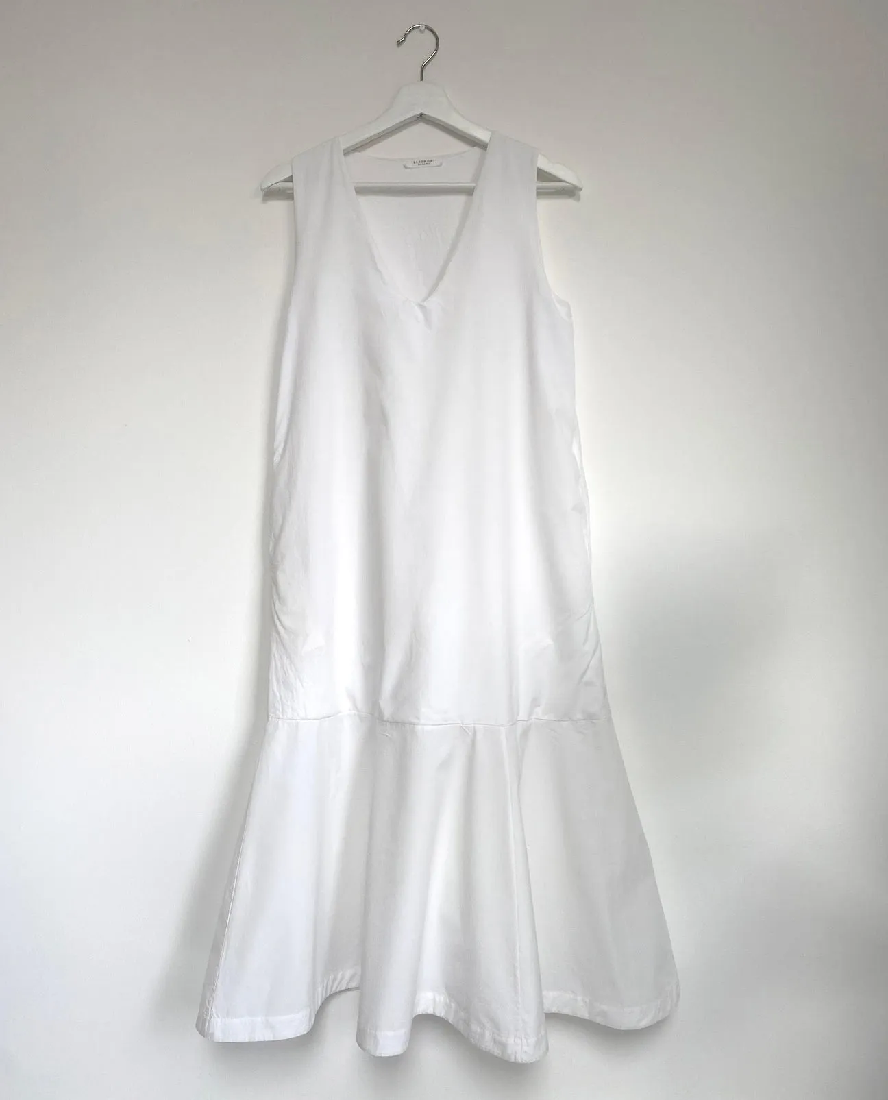 Madelyn Organic Cotton Dress In White S