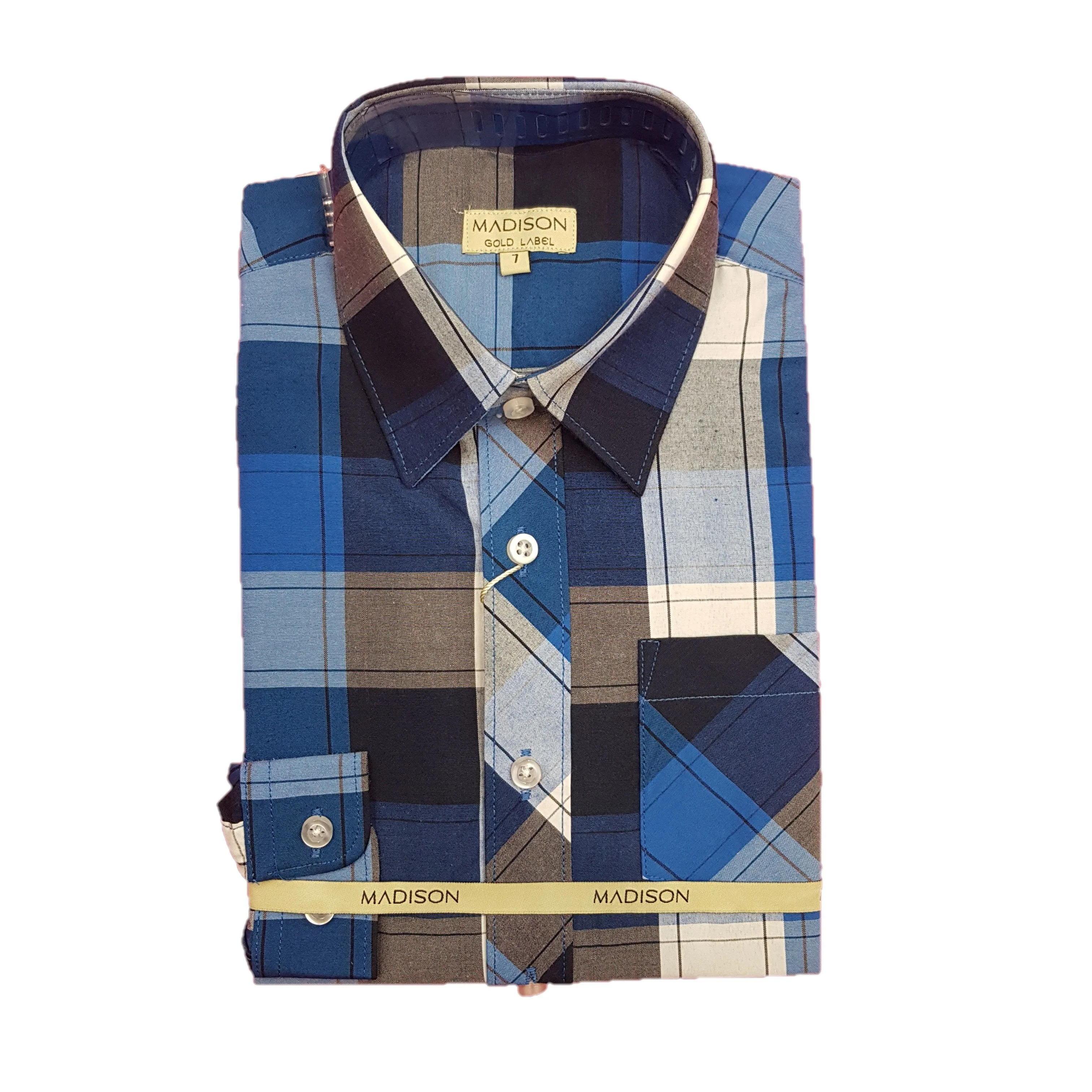 Madison - Blue Line Check Shirt