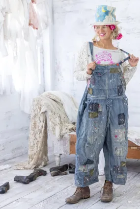 MAGNOLIA PEARL BENJAMIN WIDE LEG OVERALLS OVERALLS 097 WASHED INDIGO