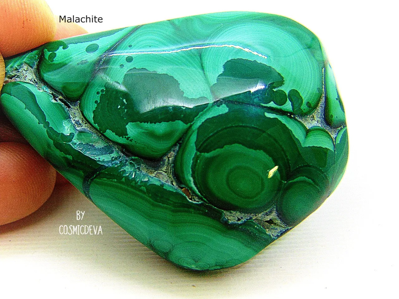 Malachite, Botryoidal Green Malachite Gemstone