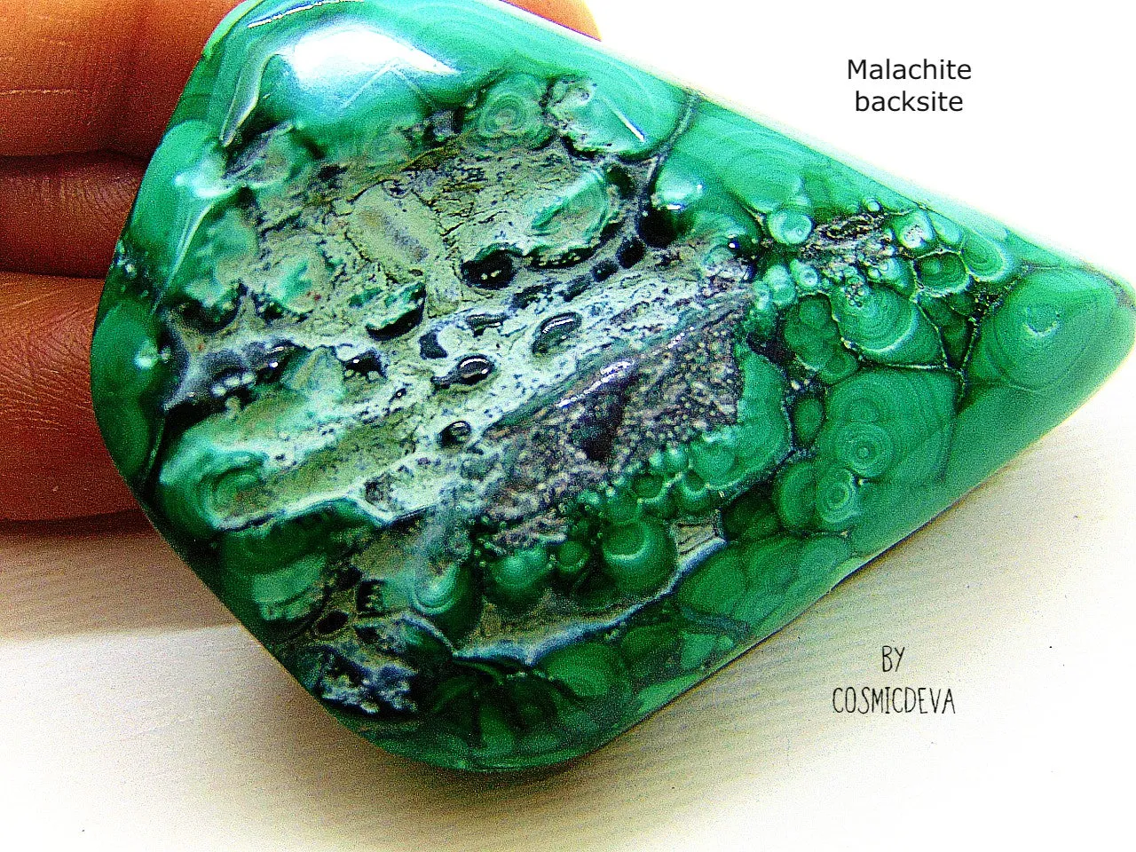 Malachite, Botryoidal Green Malachite Gemstone