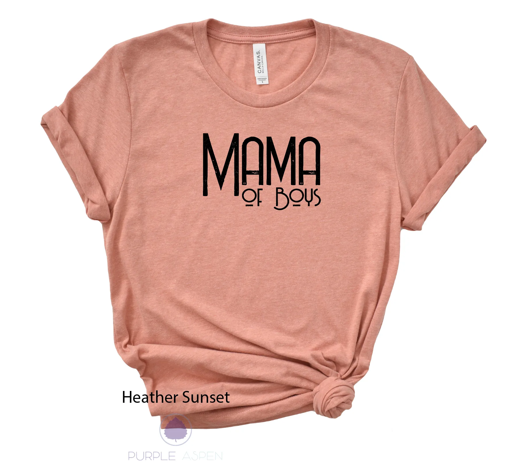 Mama Of Boys Distressed Premium Tshirt