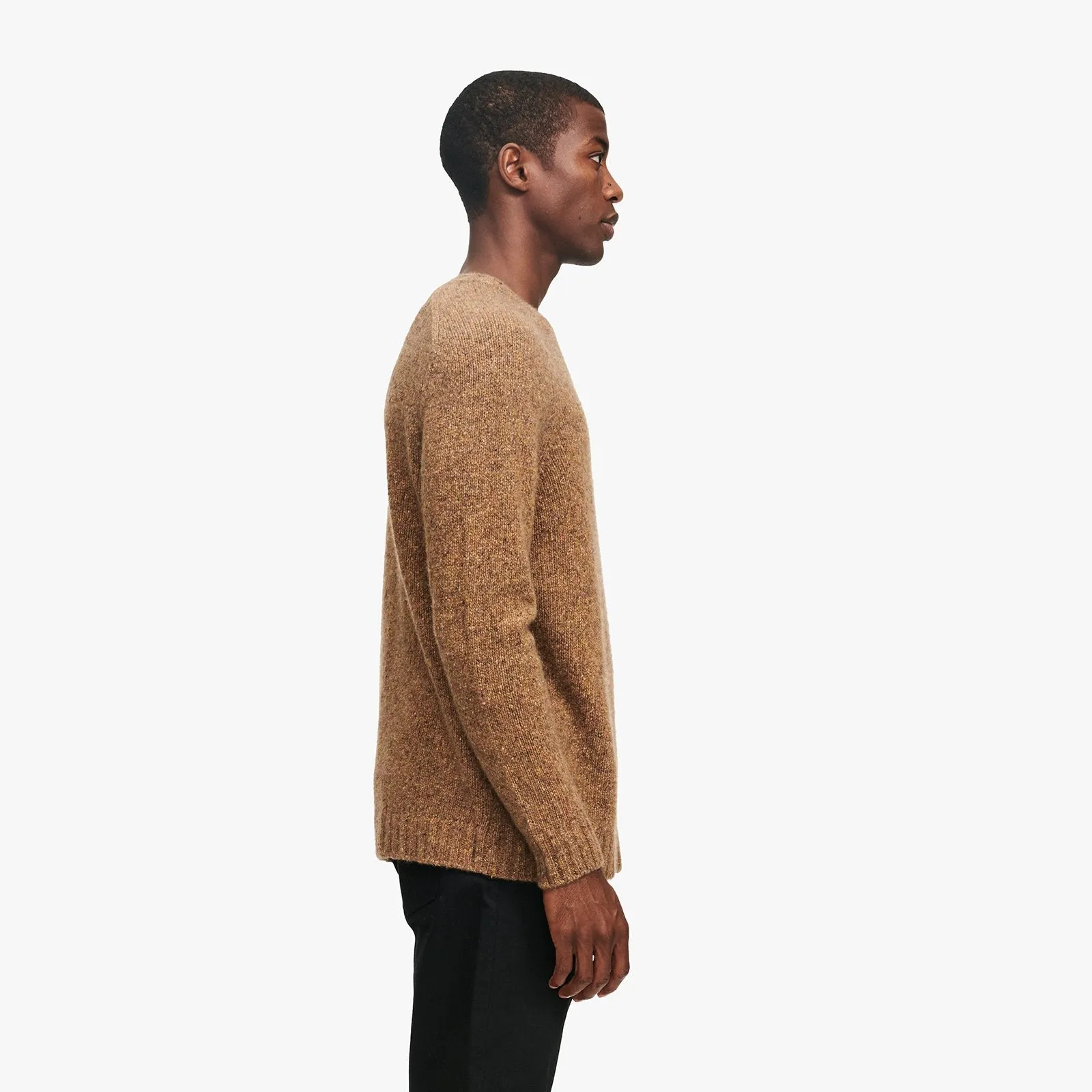 Marled Cashmere Crewneck Sweater