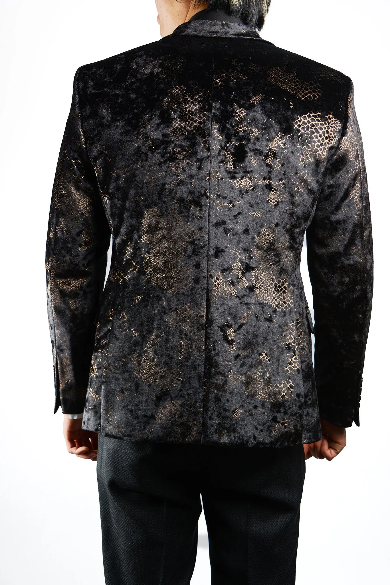 Mayfair Copper Burnished Velvet Blazer