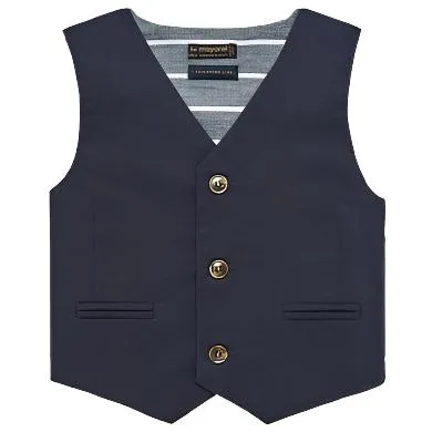 Mayoral Baby Dressy Blue or Navy Linen Vest 1313