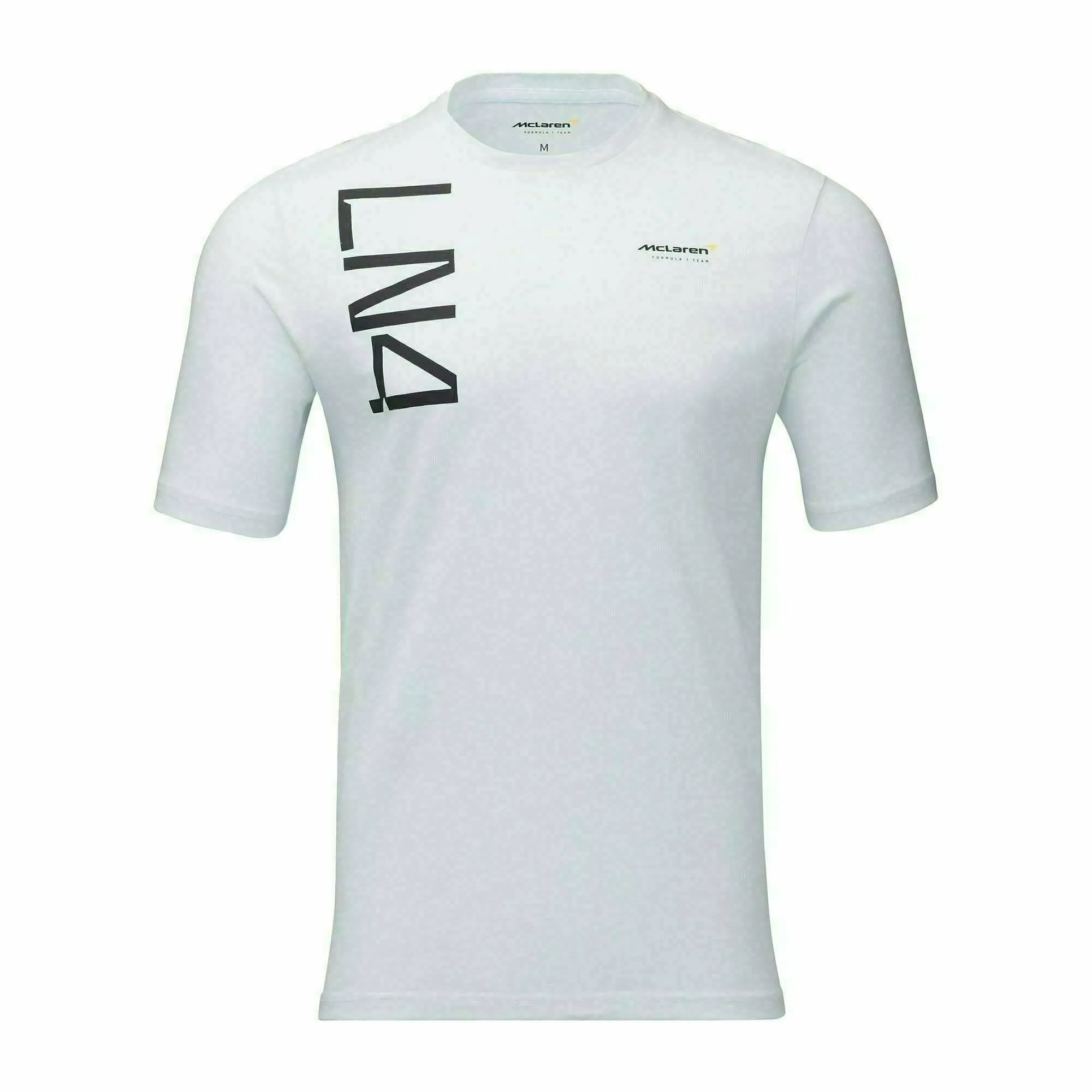 McLaren F1 Men's Lando Norris Core T-Shirt  -Black/White/Nectarine/Storm Gray