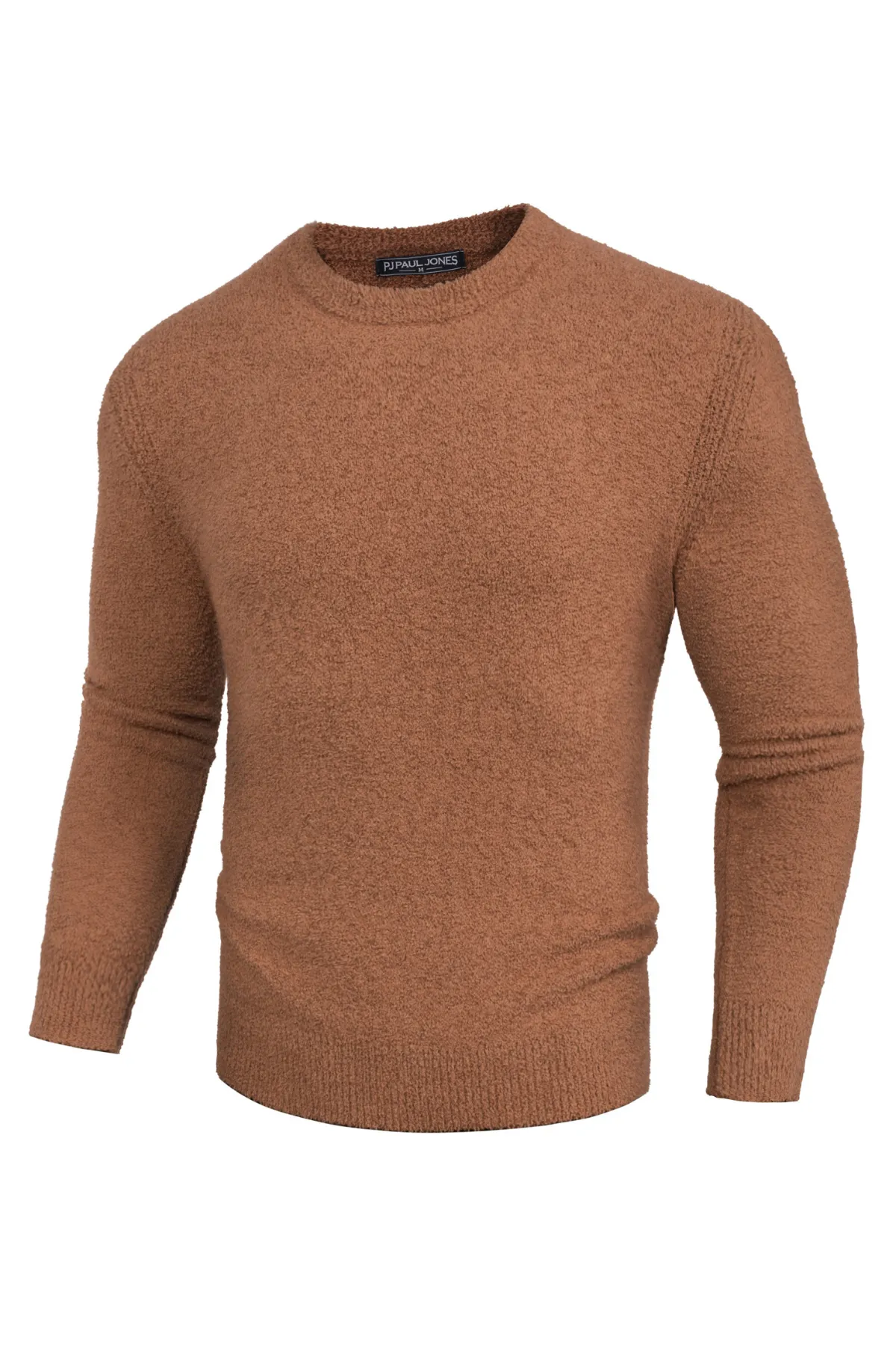 Men Ribbed Cuff Sweater Long Sleeve Crew Neck Pullover Knitwear