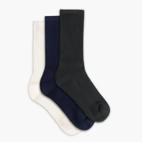 Men's Cotton Crew Sock | Essential Neutrals (3-Pack)