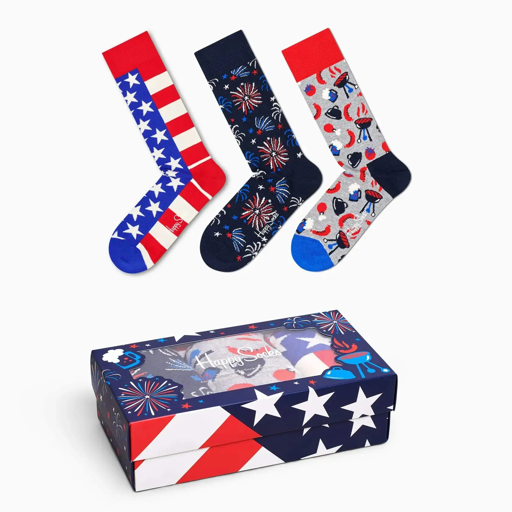 Men's Happy Socks | Americana 3-pack Gift Set