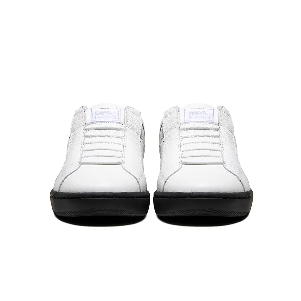 Men's Icon 2.0 White Black Logo Leather Sneakers 06541-009