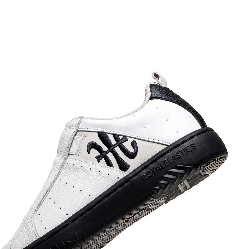 Men's Icon 2.0 White Black Logo Leather Sneakers 06541-009