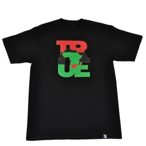 Mens True Logo Africa T-Shirt Black