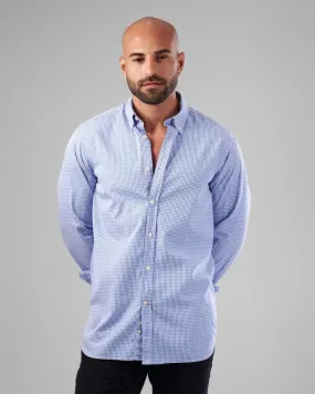 MINI CHECKERED SHIRT  - SKY BLUE