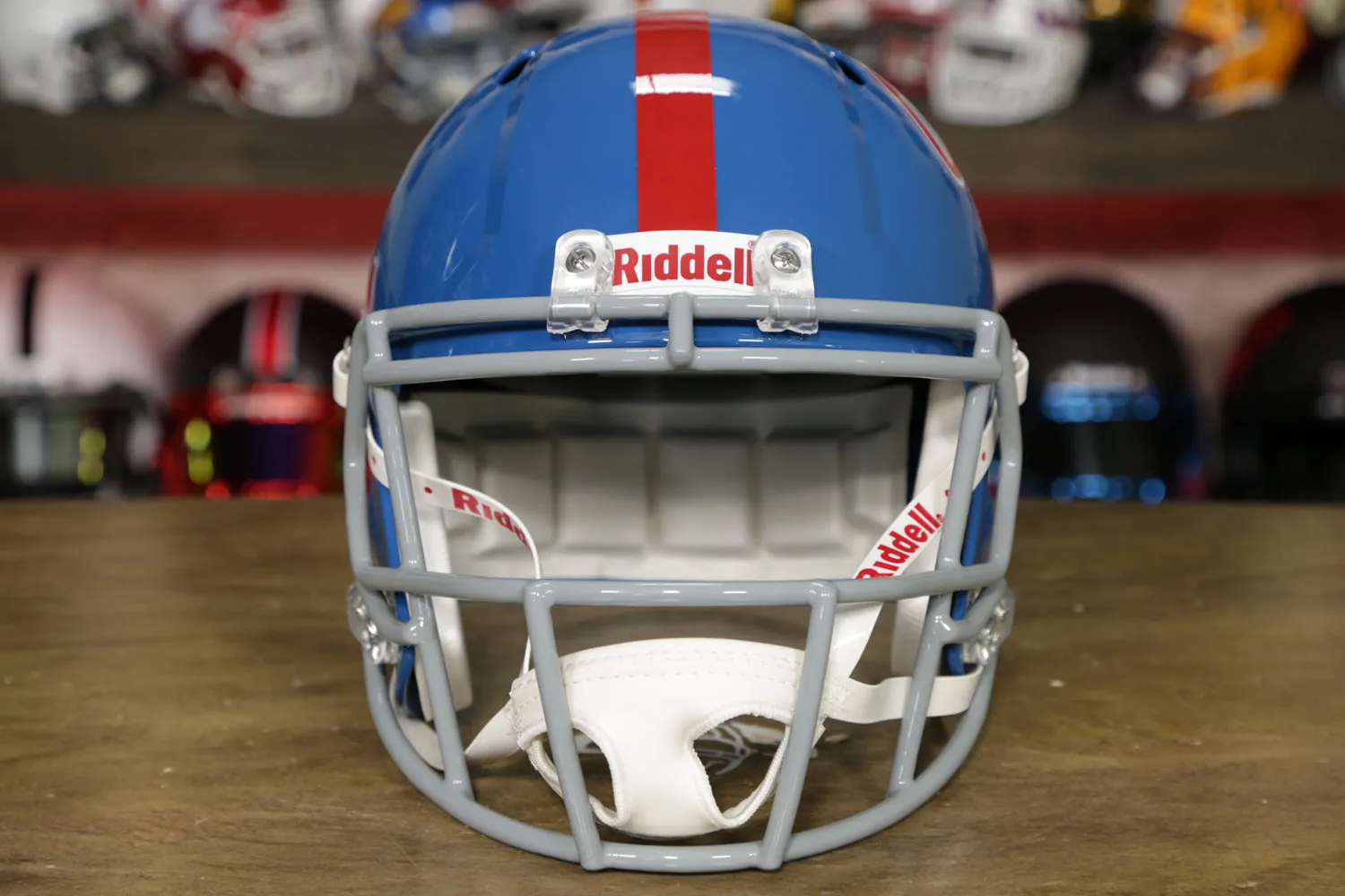 Mississippi Rebels Riddell Speed Replica Helmet - Powder Blue