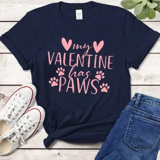 My Valentine Has Paws Tee