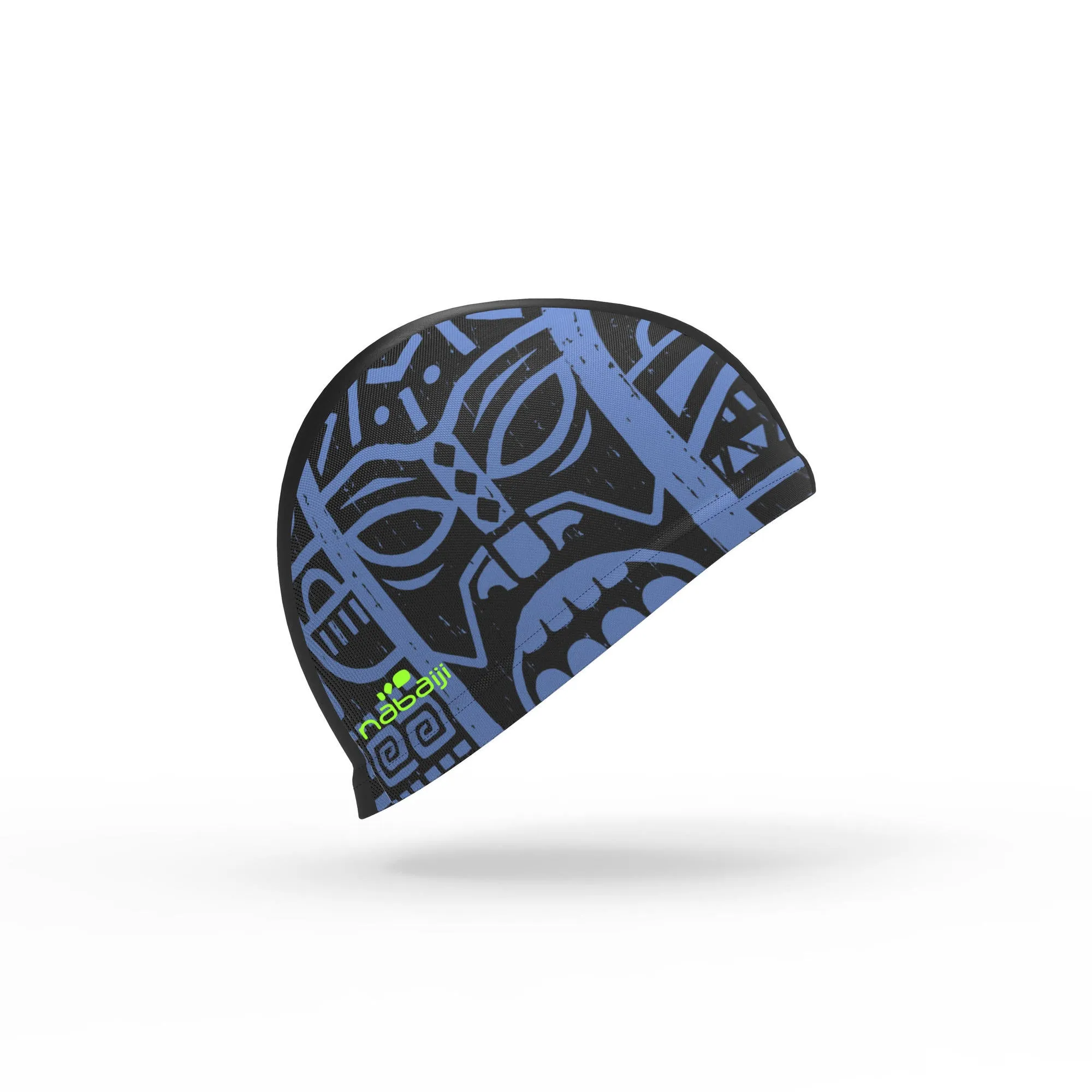 Nabaiji Mesh swim cap - Printed fabric - Tiki black blue