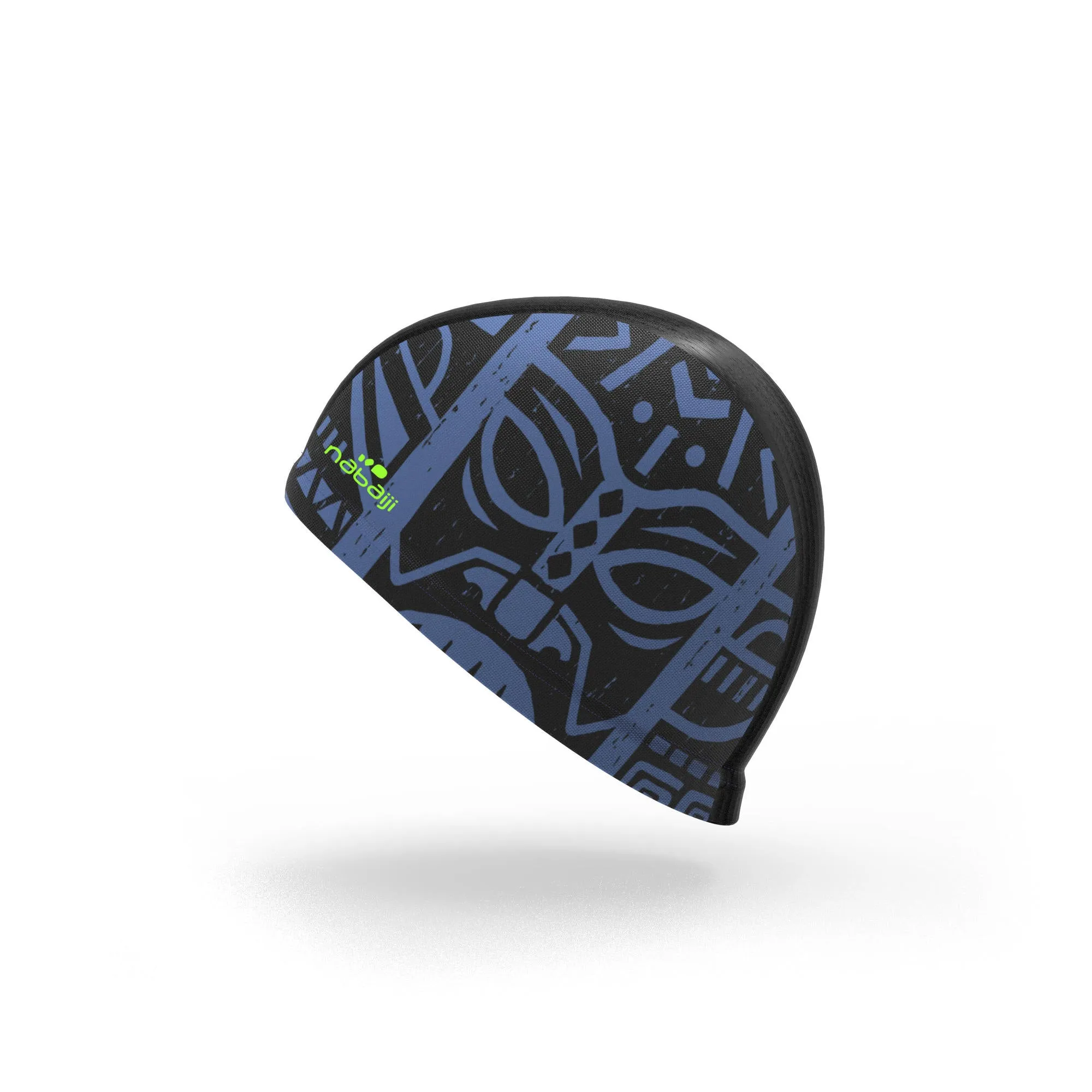 Nabaiji Mesh swim cap - Printed fabric - Tiki black blue