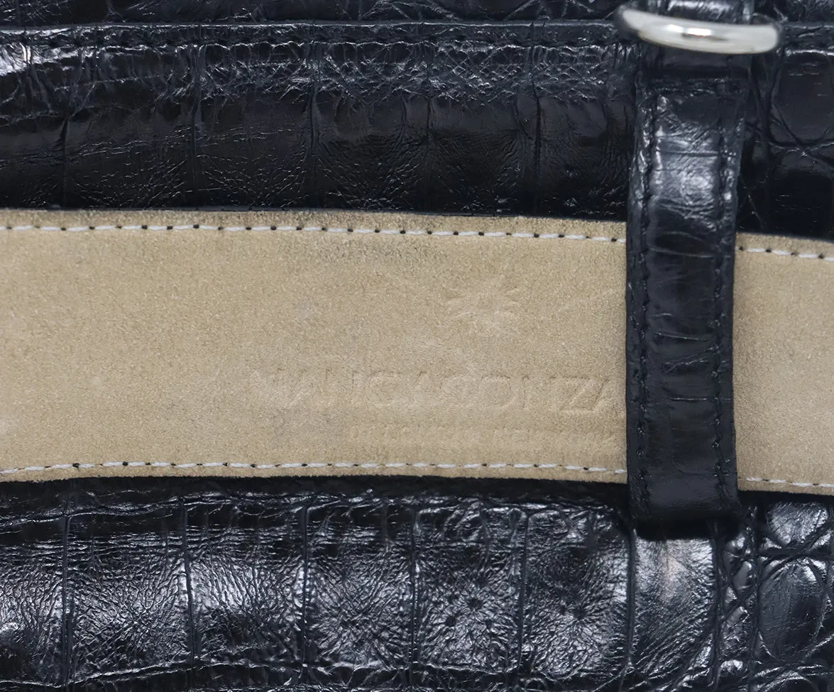 Nancy Gonzalez Black Crocodile Fannypack