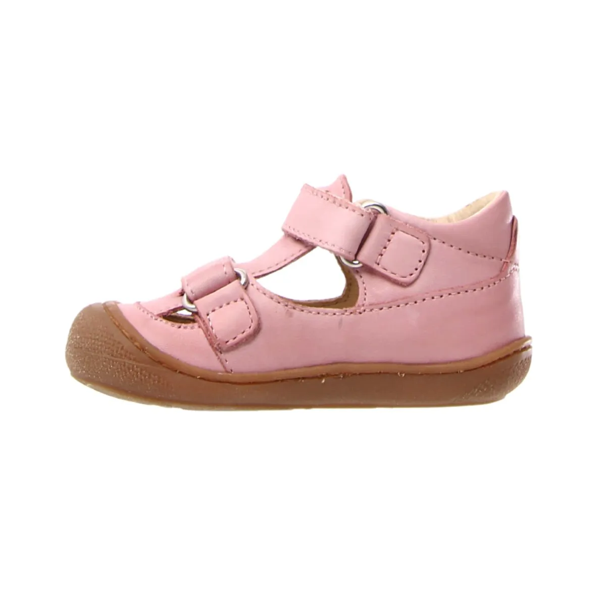 Naturino Toddler's (Sizes 19-22) Pink Leather Open T-Strap