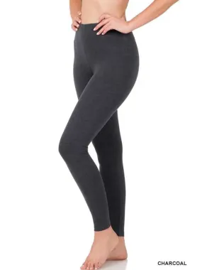 New! Premium Cotton Full Length Leggings Size L