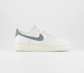 Nike Air Force 1 07 Summit White Mica Green Sail Trainers