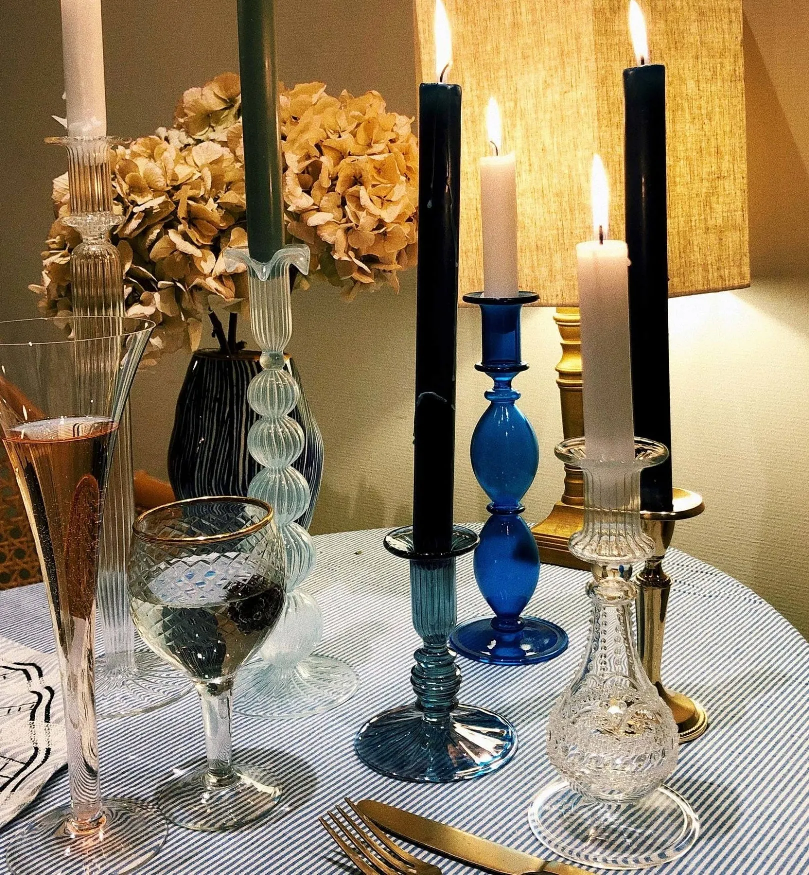 Ocean Glass Candle Holder