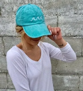 Ocean Wave Vintage Hat