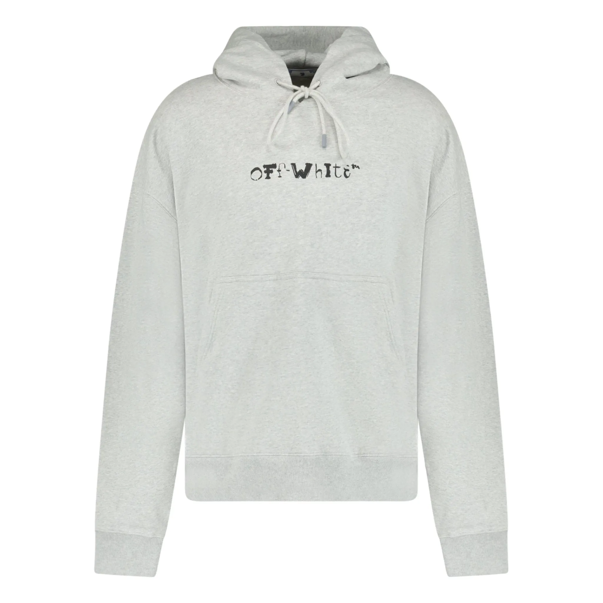 OFF WHITE FACES SKATE HOODIE GREY