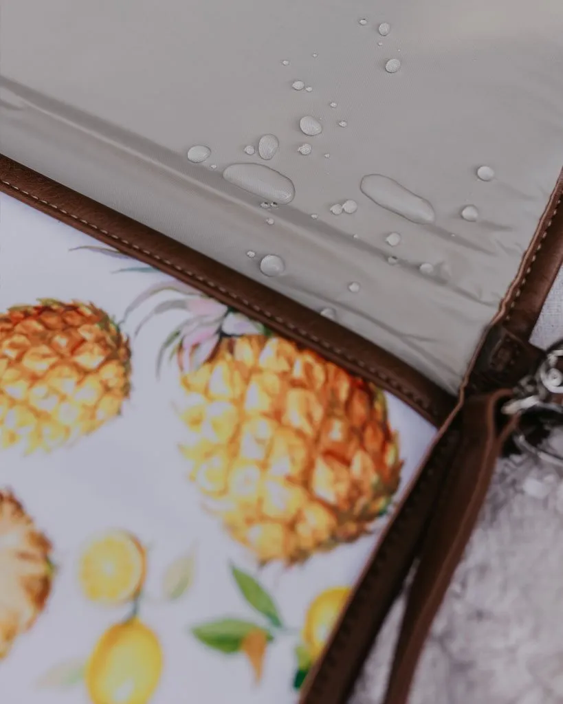 OiOi Change Mat Clutch - Pineapple/Tan